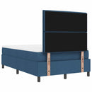 Box spring seng med hovedgærde Blå 120 x 200 cm Stof