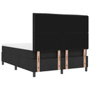 Box spring seng med hovedgærde Sort 140 x 200 cm Stof