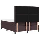 Box spring seng med hovedgærde Mørk Brun 140 x 200 cm Stof