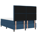 Box spring seng med hovedgærde Blå 140 x 200 cm Stof