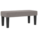 Box spring seng med hovedgærde Gråbrun 100 x 200 cm Stof