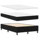 Box spring seng med pude med hovedgærde Sort 120 x 190 cm Stof