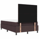 Box spring seng med pude Mørk Brun 120 x 190 cm Stof