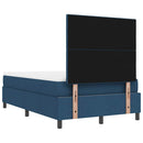 Box spring seng med hovedgærde Blå 120 x 200 cm Stof