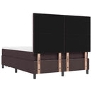 Box spring seng med hovedgærde Mørk Brun 140 x 190 cm Stof