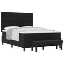 Box spring seng med hovedgærde Sort 140 x 200 cm Stof