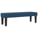 Box spring seng med hovedgærde Blå 180 x 200 cm Stof