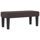 Box spring seng med pude Mørk Brun 90 x 190 cm Stof