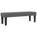 Box spring seng med hovedgærde Mørkegrå 160 x 200 cm Stof