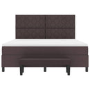 Box spring seng med hovedgærde Mørk Brun 180 x 200 cm Stof