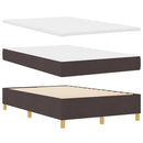 Box spring seng med hovedgærde Mørk Brun 190 x 120 cm Stof