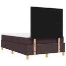Box spring seng med hovedgærde Mørk Brun 190 x 120 cm Stof
