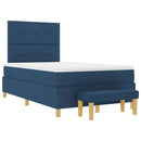 Box spring seng med hovedgærde Blå 200 x 120 cm Stof