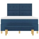 Box spring seng med hovedgærde Blå 200 x 160 cm Stof