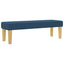 Box spring seng med pude med hovedgærde Blå 200 x 180 cm Stof