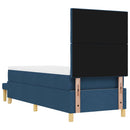 Box spring seng med hovedgærde Blå 200 x 80 cm Stof
