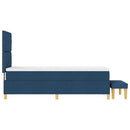 Box spring seng med hovedgærde Blå 200 x 80 cm Stof