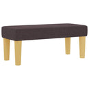 Box spring seng med hovedgærde Mørk Brun 190 x 90 cm Stof