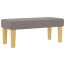 Box spring seng med hovedgærde Gråbrun 100 x 200 cm Stof