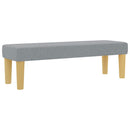 Box spring seng med hovedgærde Lysegrå 190 x 140 cm Stof