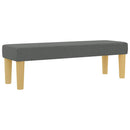 Box spring seng med pude Mørkegrå 200 x 180 cm Stof