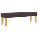 Box spring seng med hovedgærde Mørk Brun 200 x 180 cm Stof
