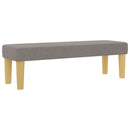 Box spring seng med pude Gråbrun 200 x 200 cm Stof