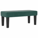 Box spring seng med hovedgærde Mørkegrøn 200 x 90 cm Fløjl