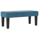 Box spring seng med hovedgærde Mørkeblå 200 x 90 cm Fløjl