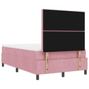 Box spring seng med hovedgærde Lyserød 190 x 120 cm Fløjl
