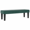 Box spring seng med hovedgærde Mørkegrøn 200 x 140 cm Fløjl