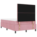 Box spring seng med hovedgærde Lyserød 190 x 120 cm Fløjl
