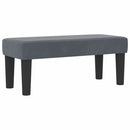 Box spring seng med hovedgærde Mørkegrå 200 x 100 cm Fløjl