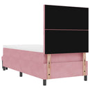 Box spring seng med pude Lyserød 200 x 100 cm Fløjl