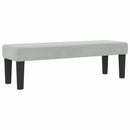 Box spring seng med pude Lysegrå 200 x 120 cm Fløjl