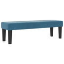 Box spring seng med hovedgærde Mørkeblå 200 x 120 cm Fløjl