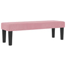 Box spring seng med hovedgærde Lyserød 200 x 120 cm Fløjl