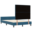 Box spring seng med hovedgærde Mørk blå 120 x 190 cm Fløjl
