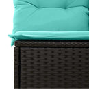 Havesofa Sæt 6 stk. Sort Poly rattan