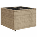 Sofa Sæt med pude med opbevaring 6 pcs Beige og grå polyrattan