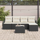 Sofa Sæt med pude med opbevaring 5 pcs Brun og Creme polyrattan