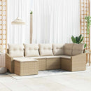Have Spisebordssæt med pude med opbevaring 6 pcs Beige og creme