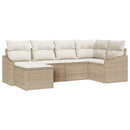 Have Spisebordssæt med pude med opbevaring 6 pcs Beige og creme