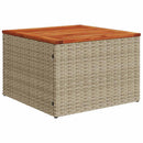 Havesofa Sæt 11 stk. Beige og creme polyrattan