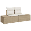 Havesofa Sæt 11 stk. Beige og hvid