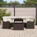 Havesofa Sæt 7 pcs Brun 234 x 122,5 x 85 cm Poly Rattan