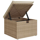 Havesofa Sæt 4 stk. Beige og creme polyrattan