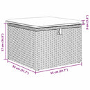 Havesofa Sæt 8 stk. Sort polyrattan