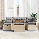 Havesofa Sæt 9 stk. polyrattan