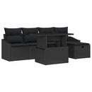 Havesofa Sæt 6 stk. polyrattan
